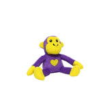 Mighty Jr Safari Monkey - Purple, Plush, Squeaky Dog Toy