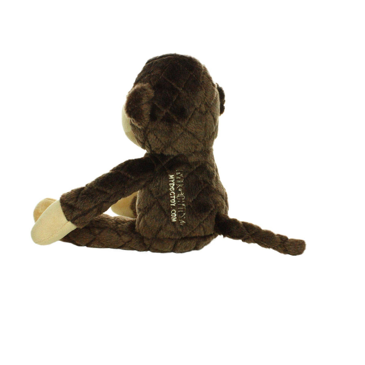 Mighty Safari Monkey - Brown, Plush, Squeaky Dog Toy