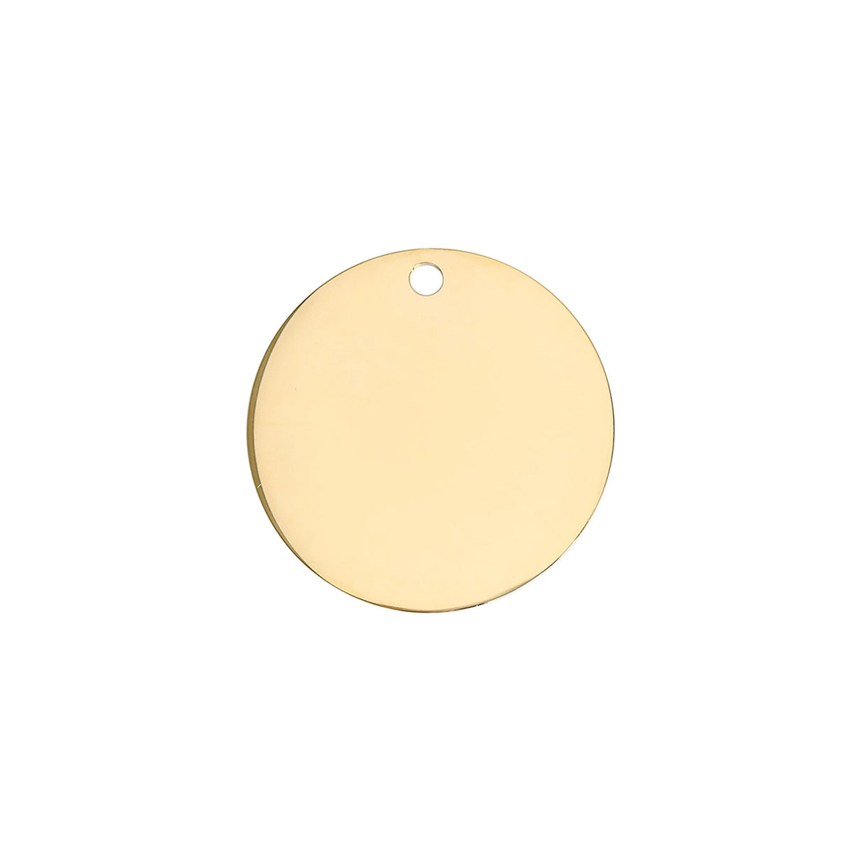 Engraved Pet Tag Round Brass For Dogs & Cats