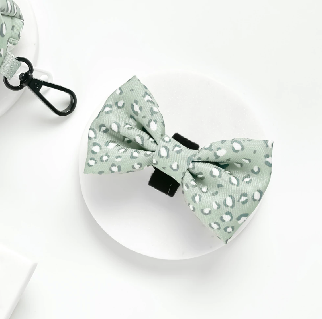 Cocopup Sage Leopard Bow Tie