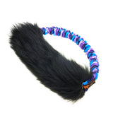 Tug-E-Nuff Sheepskin Bungee Ring Tough Dog Toy