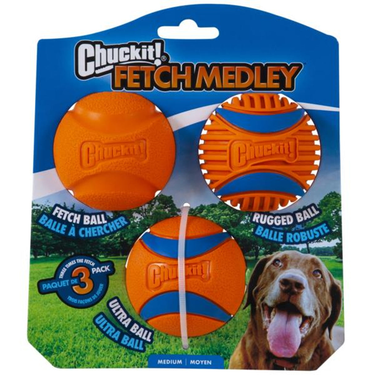 Chuckit! Fetch Medley Gen 3 Medium 3pc