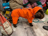 Hugo&Hudson Reflective Hooded Dog Overalls - Neon Orange