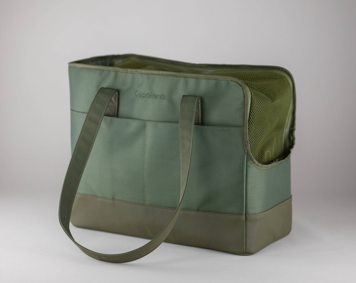 Oskar&Friends Sage Green Pet tote bag