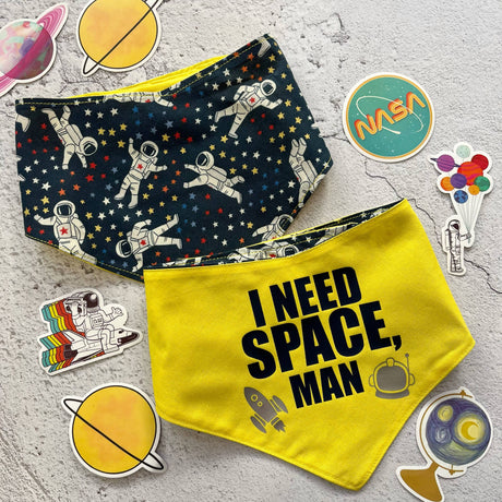 Baxter's Boutique Bandana - I Need Space, Man - Nervous Dog Bandana