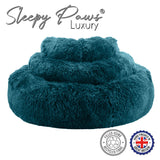 Ancol Super Soft Plush Donut Dog Bed TEAL  ( 3 sizes available)