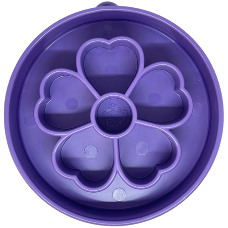 Flower Design eBowl Enrichment Slow Feeder Bowl for Dogs