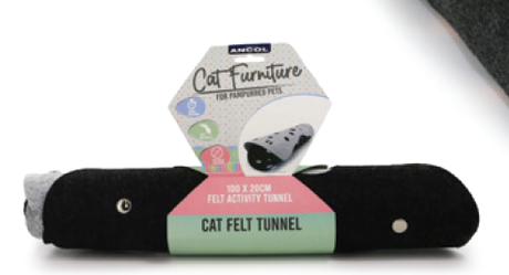 Ancol Felt Cat Tunnel Grey