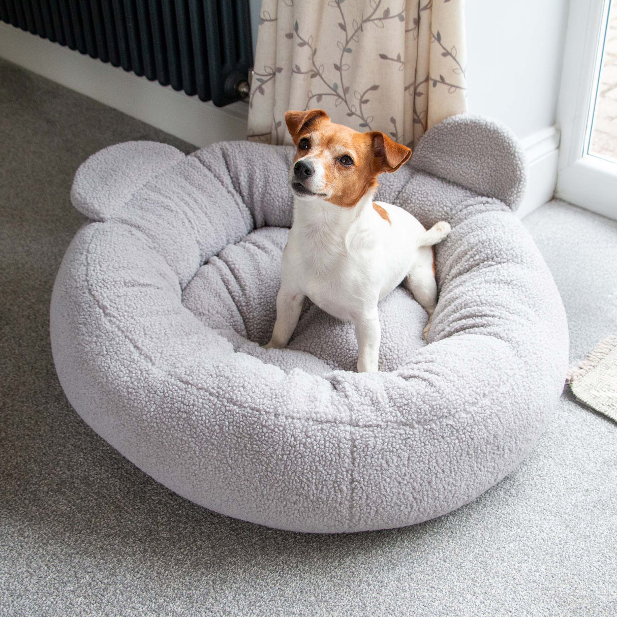 Ancol Small Bite Teddy Bear Donut Bed Pebble