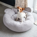 Ancol Small Bite Teddy Bear Donut Bed Pebble