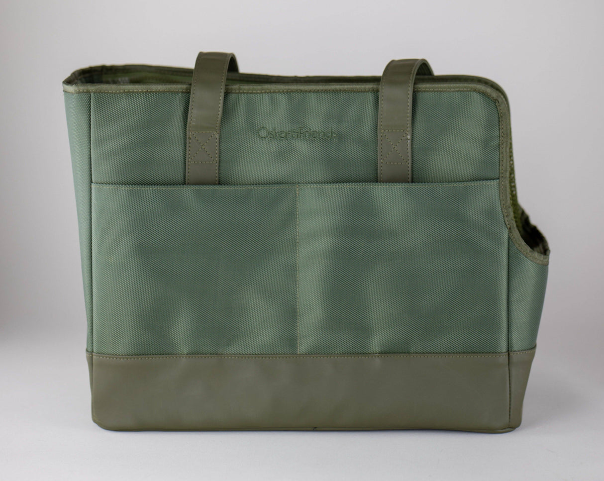 Oskar&Friends Sage Green Pet tote bag