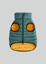 Hugo&Hudson Hackett x Hugo Hudson Dog Puffer Jacket, Forest Green & Gold