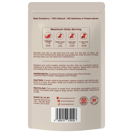Hackney Dog House Urinary Cranberry for Dogs 40 Servings