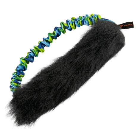 Tug-E-Nuff Sheepskin Bungee Ring Tough Dog Toy