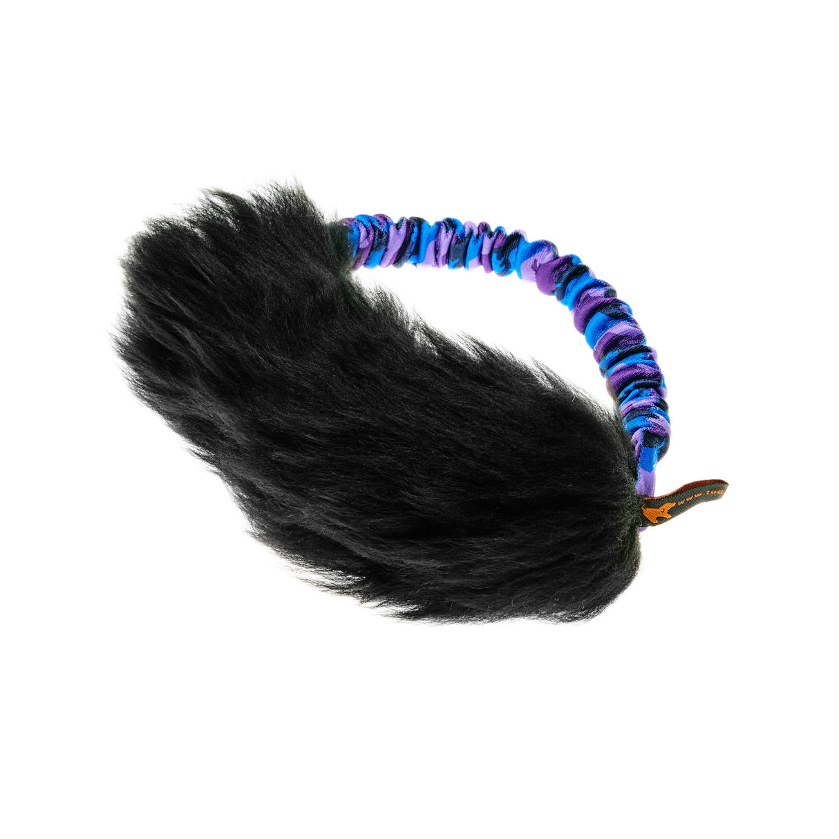 Tug-E-Nuff Sheepskin Bungee Ring Tough Dog Toy