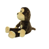 Mighty Safari Monkey - Brown, Plush, Squeaky Dog Toy