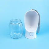 Green Waves Dog Water Bottle With Carbon Filter
