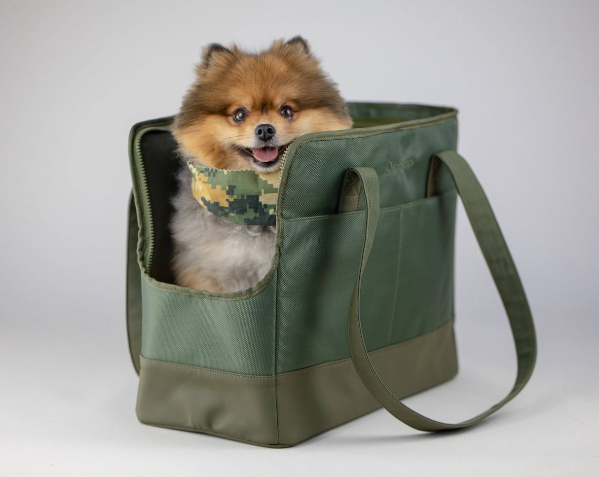 Oskar&Friends Sage Green Pet tote bag