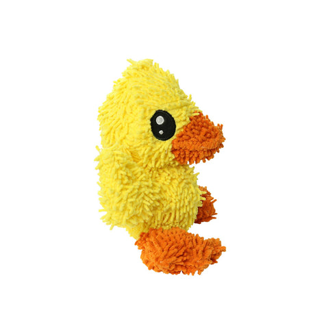 Mighty Microfiber Ball Med Duck, Durable, Squeaky Dog Toy