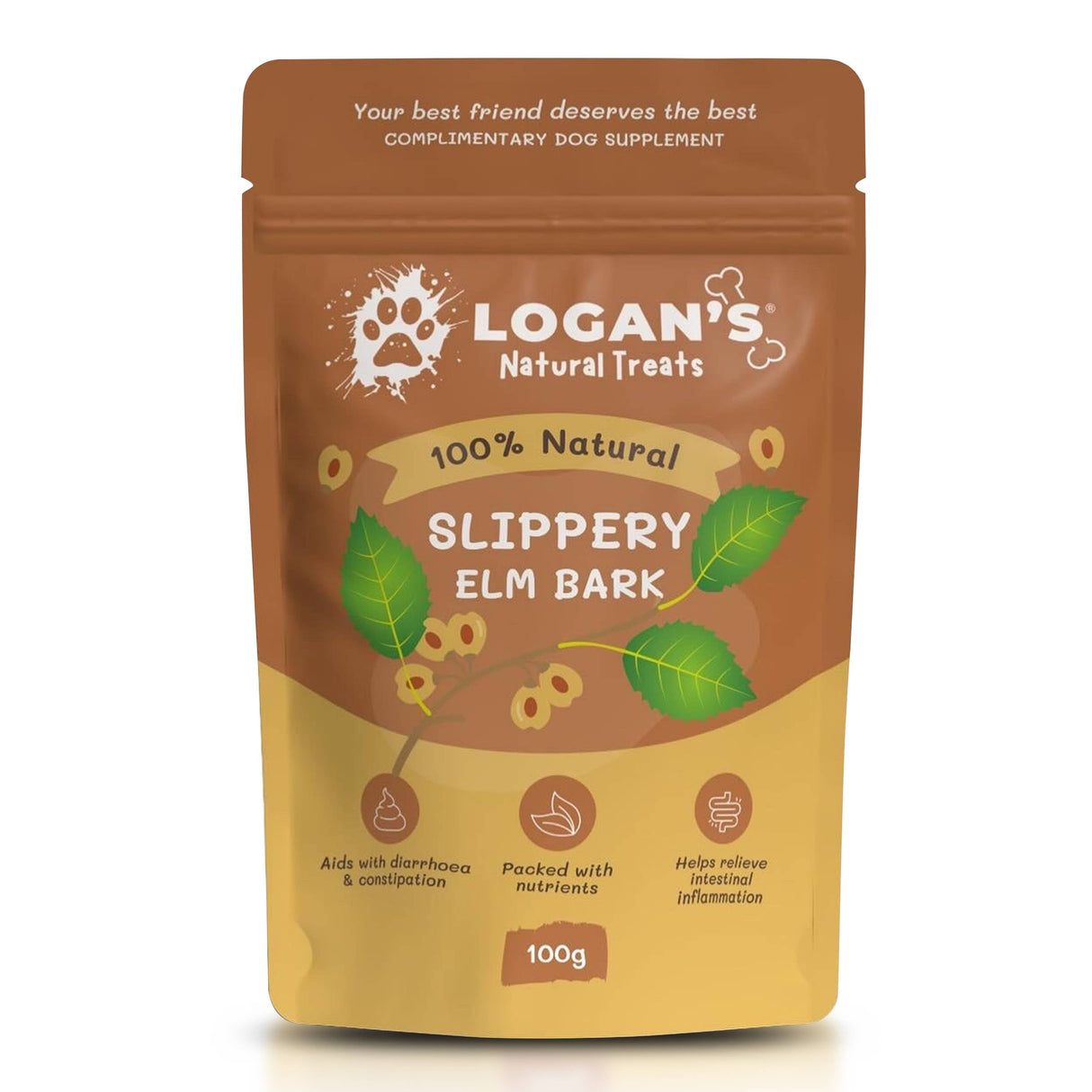 Logan’s Slippery Elm Bark Dog Supplement 100g