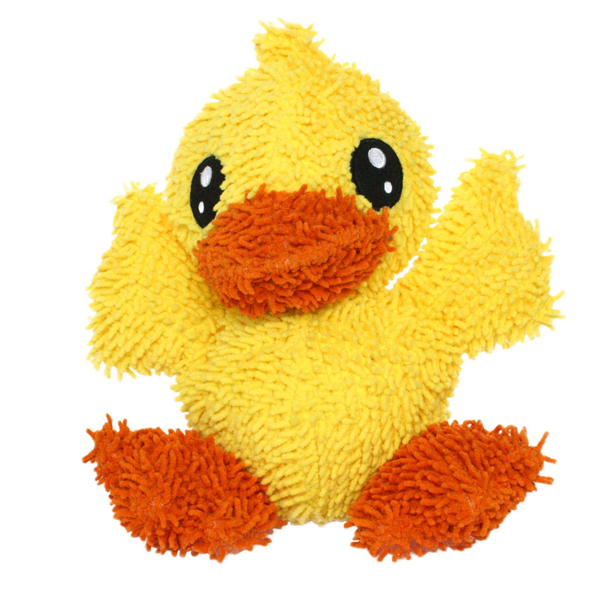 Mighty Microfiber Ball Med Duck, Durable, Squeaky Dog Toy