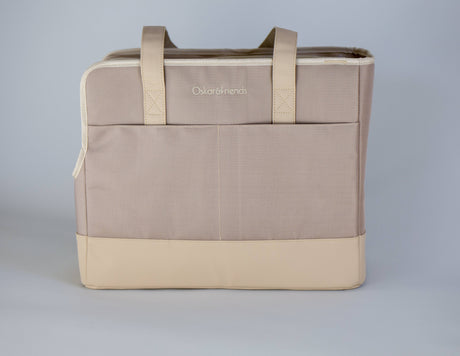 Oskar&Friends Taupe Pet tote bag