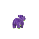 Mighty Jr Safari Hippo - Purple, Plush, Squeaky Dog Toy