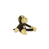 Mighty Jr Safari Monkey - Brown, Plush, Squeaky Dog Toy