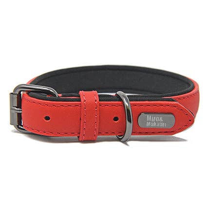 Miro & Makauri 'Milford' Leather Collars - Red, Black, Brown