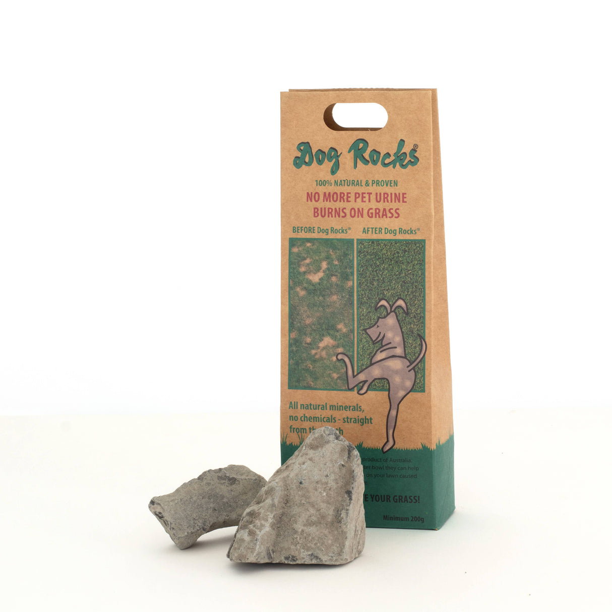 Beloved Dog Rocks - Stop pet urine burns on grass...naturally!