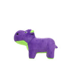 Mighty Jr Safari Hippo - Purple, Plush, Squeaky Dog Toy