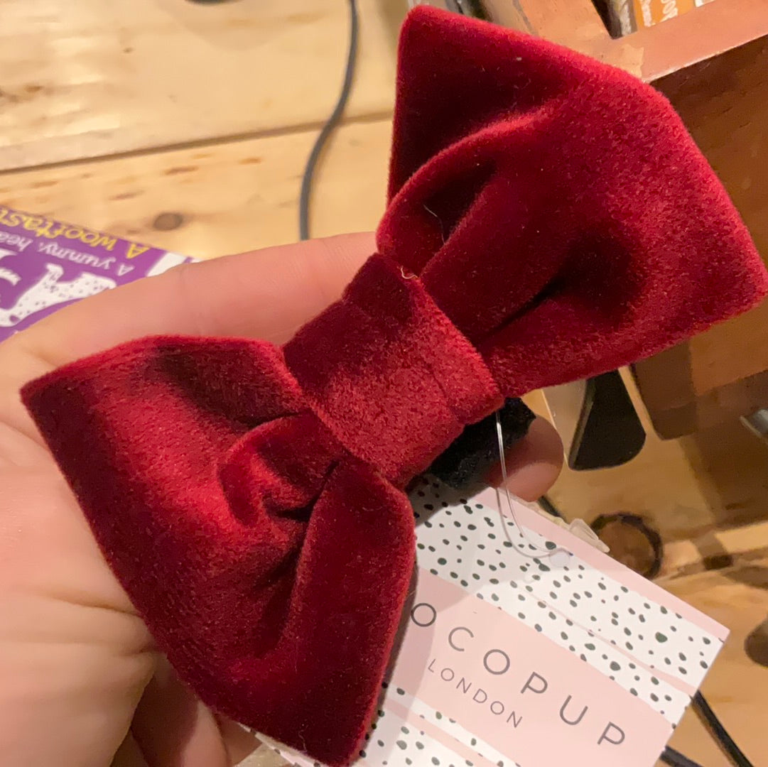 Cocopup Red Velvet Bow