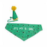 Ancol B-Day Hat & Bandana Set Green