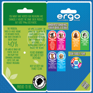 Ancol Ergo Hedgehog Slicker Dog Brush Medium