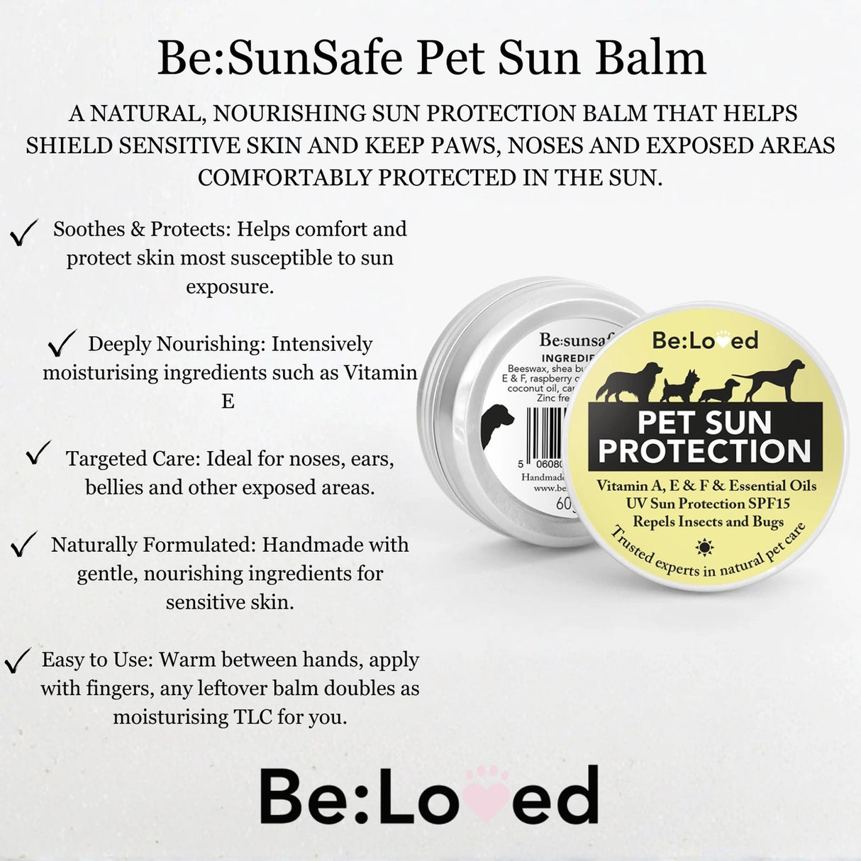 BeLoved Be SunSafe Pet Sunscreen 60g