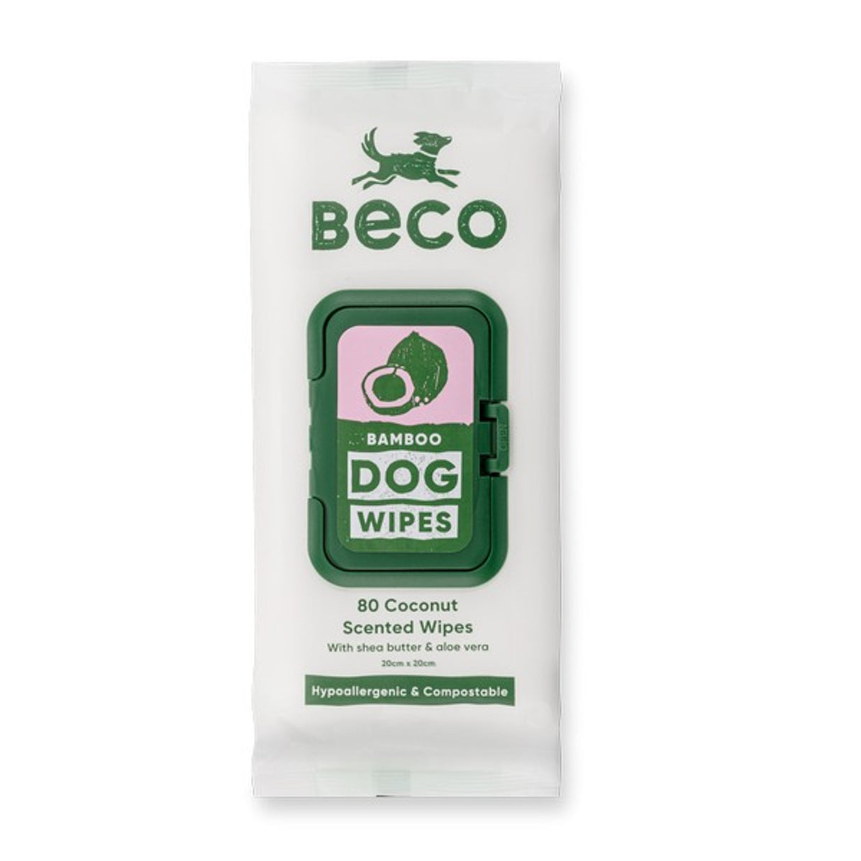 Beco Bamboo Dog Wipes Coconut