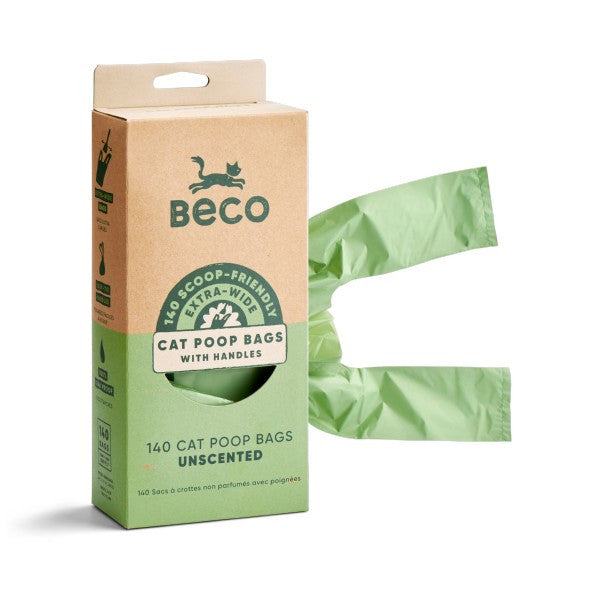 Beco Cat Poop Bags Unscented 140 Bags