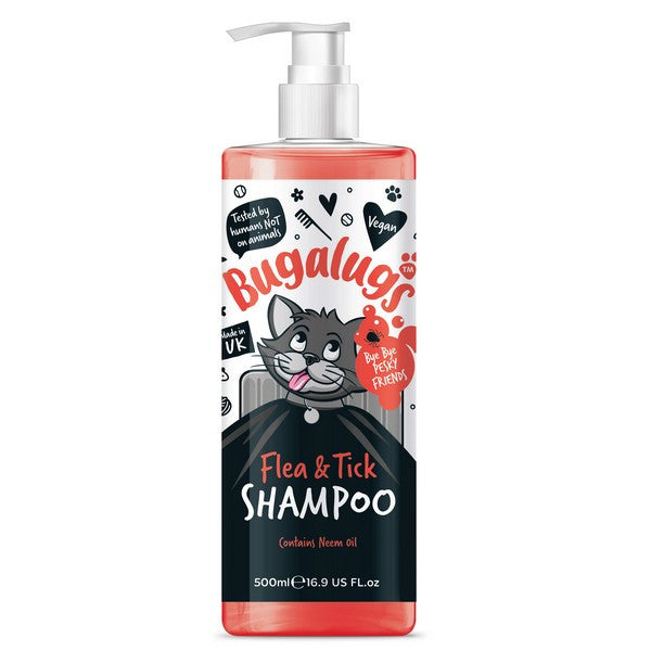Bugalugs Cat Flea and Tick Shampoo 500ml