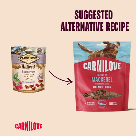 Carnilove Mackerel with Raspberries Dog Treat 200g