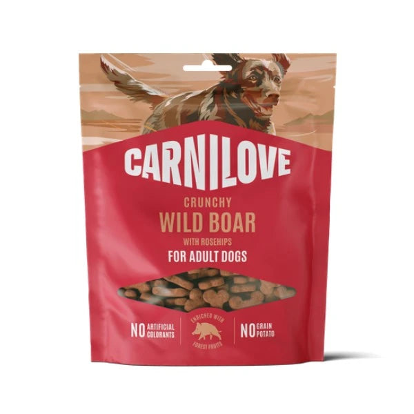 Carnilove Wild Boar with Rosehips Dog Treat 200g