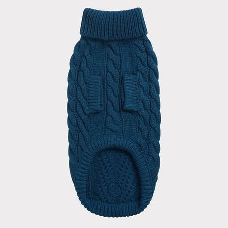 GF Pets Chalet Knitted Dog Sweater Dark Teal