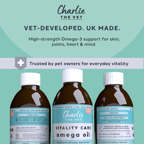 Charlie The Vet Vitality Care Omega Oil 250ml