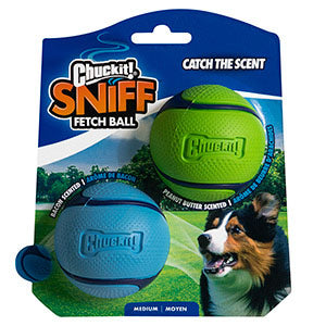 Chuckit! Sniff Fetch Balls Duo Medium 2 Pack