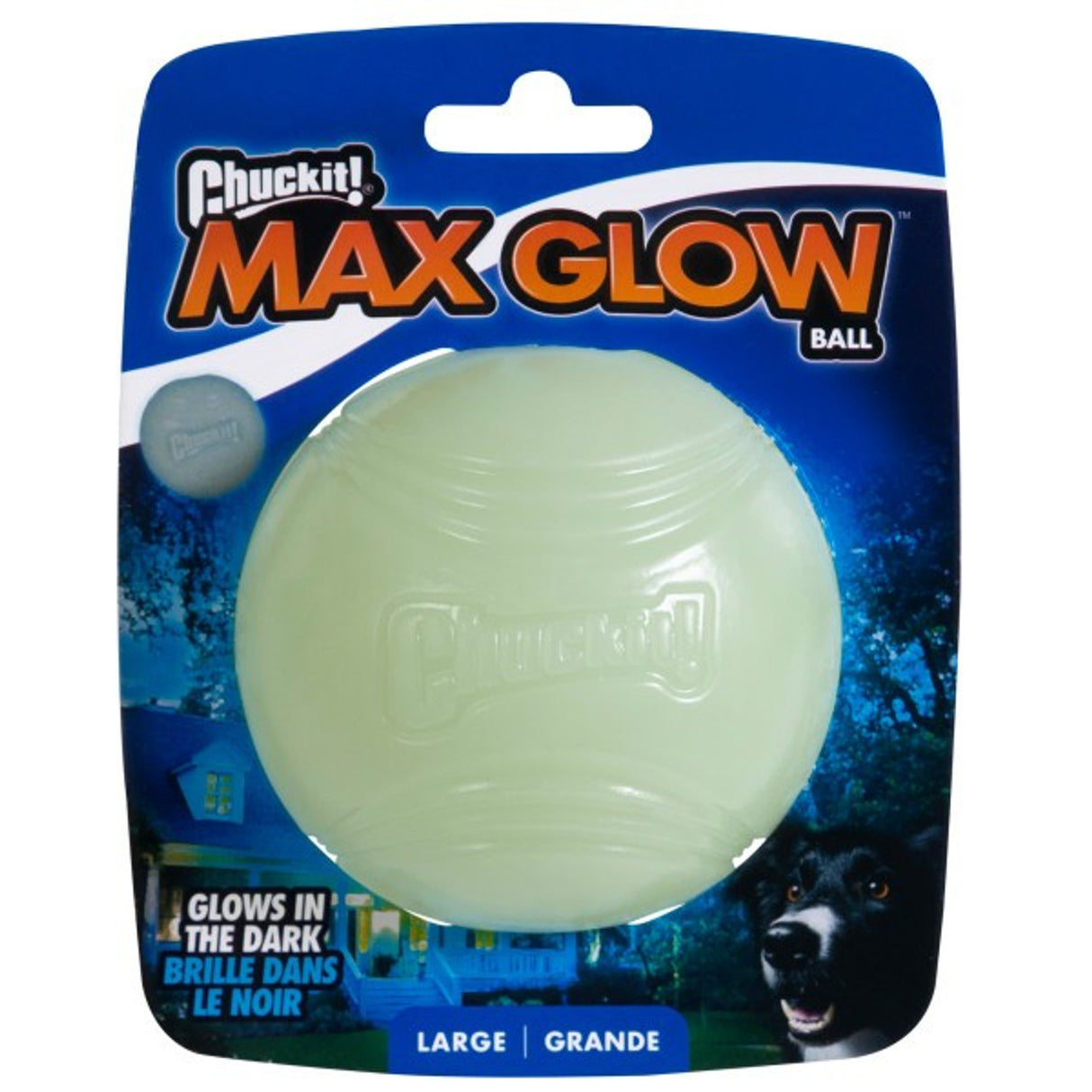 Chuckit! Max Glow Ball 1 Pack Large 7.3cm