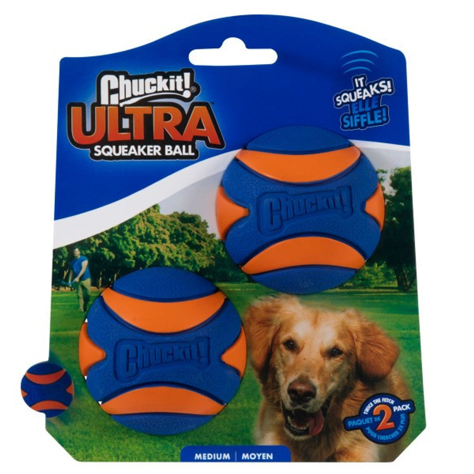 Chuckit! Ultra Squeaker Ball Medium 2x