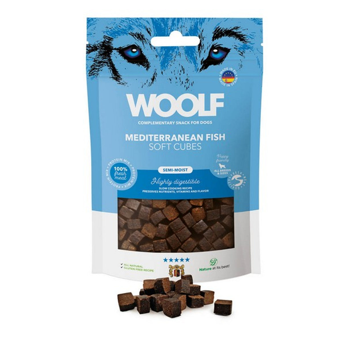 CoA Woolf Soft Cubes - Mediteranean Fish 100g