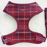 Cocopup Mulberry Plaid Adjustable Neck Harness