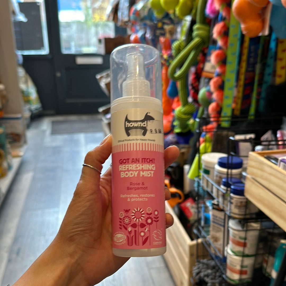 Hownd Got an Itch? Refreshing Body Mist Rose and Bergamot