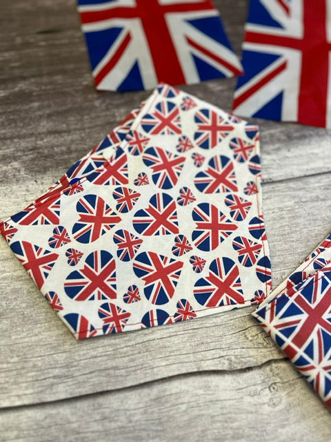 Dog Bandana - Love Britannia/Union Jack