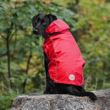 GF Pet Elasto-Fit Reversible Dog Raincoat Red/Plaid